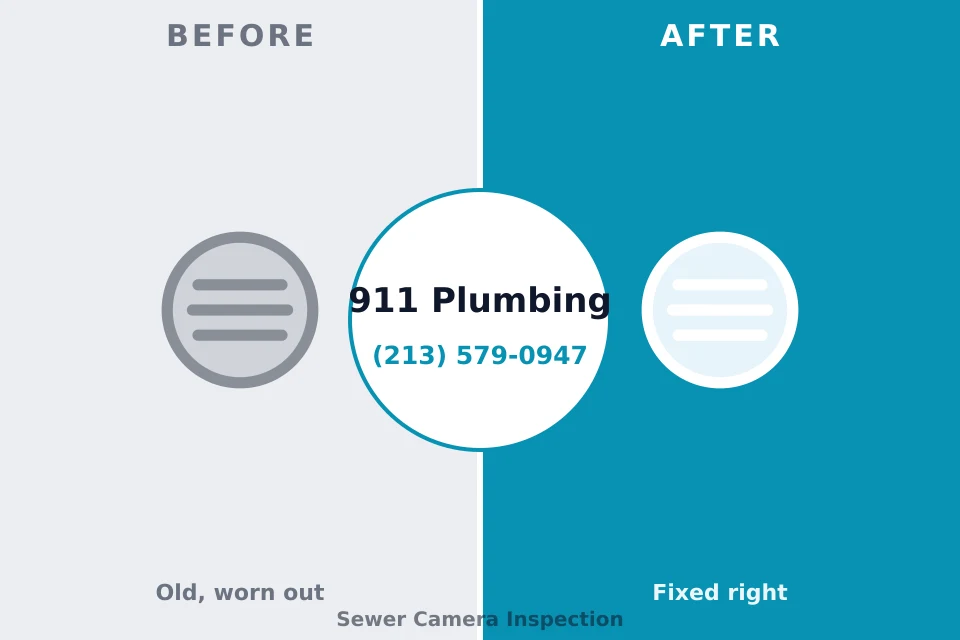 Before and after: plumbing repair Gnadenhutten, OH